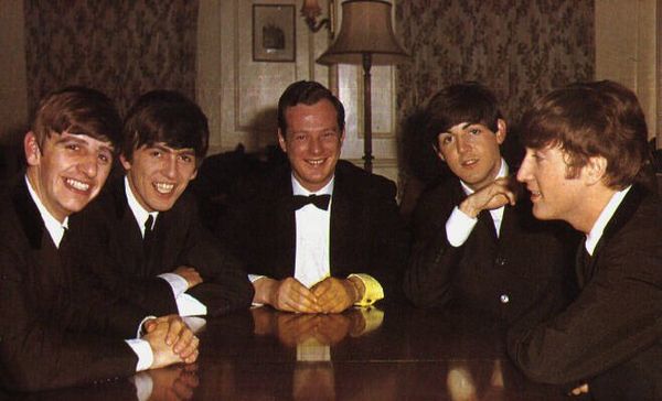 Epstein with Beatles